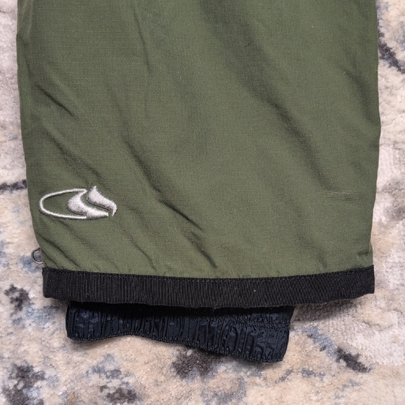 Bonfire Snowboarding Insulated Cargo Snow Pants Men’s M Olive Green Nylon - Picture 7 of 10